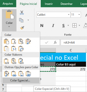 Usando O O Colar Especial Do Excel Tudo Excel