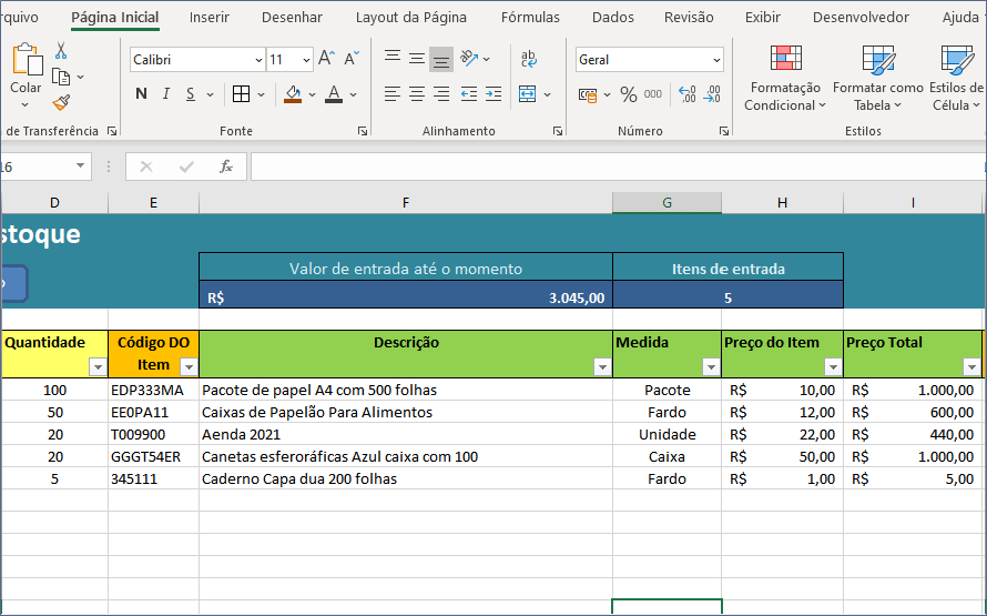 Planilha De Estoque E Vendas Tudo Excel