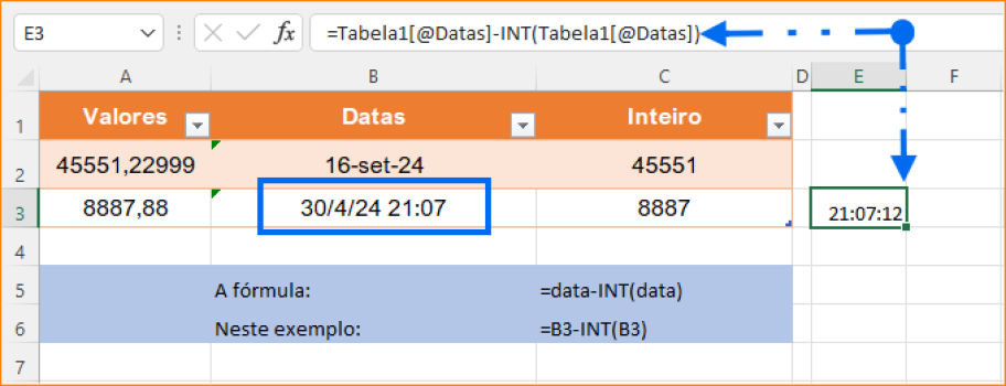 Como Dividir Data E Hora Em C Lulas Separadas No Excel Tudo Excel