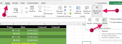 Adicionar Uma Linha De Total Ou Subtotal Em Uma Tabela No Excel