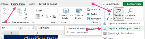 Como Classificar Datas Em Ordem Cronol Gica No Excel Tudo Excel