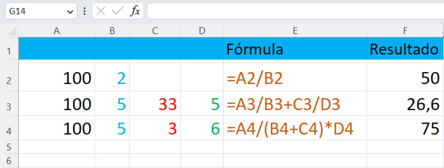 Como Somar Subtrair Multiplicar E Dividir No Excel Tudo Excel