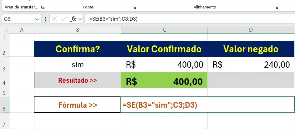 Como Usar a Função SE no Excel?