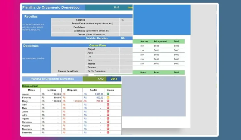 Planilha de Orçamento Doméstico: Controlar Gastos