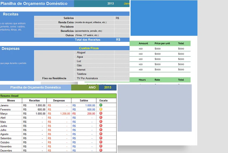 Planilha de Orçamento Doméstico: Controlar Gastos
