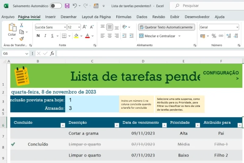 Inserir Modelos do Excel