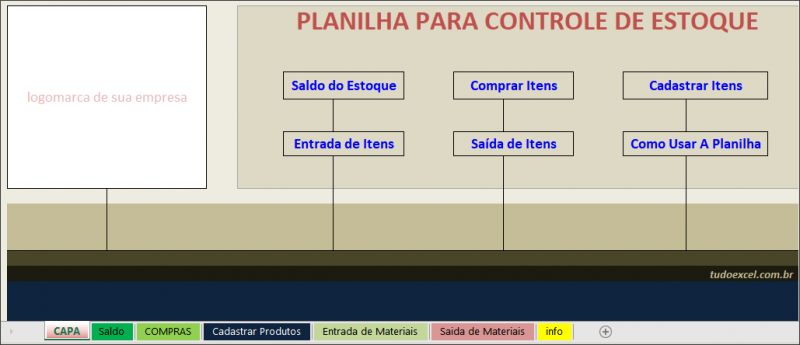 Planilha de Controle de Estoque