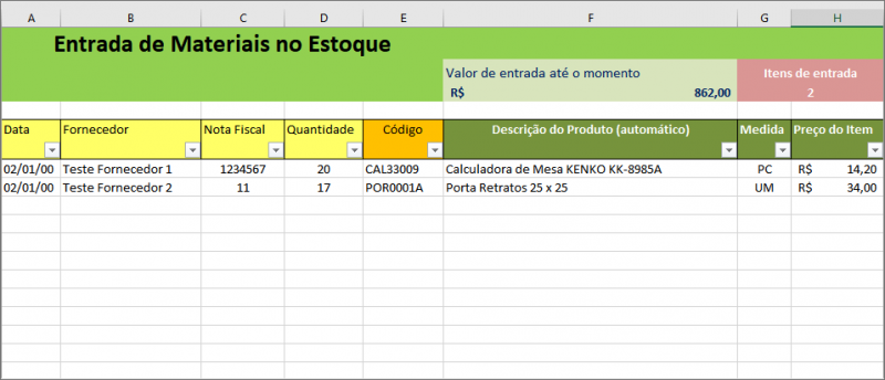 Planilha De Controle De Estoque Tudo Excel 4946