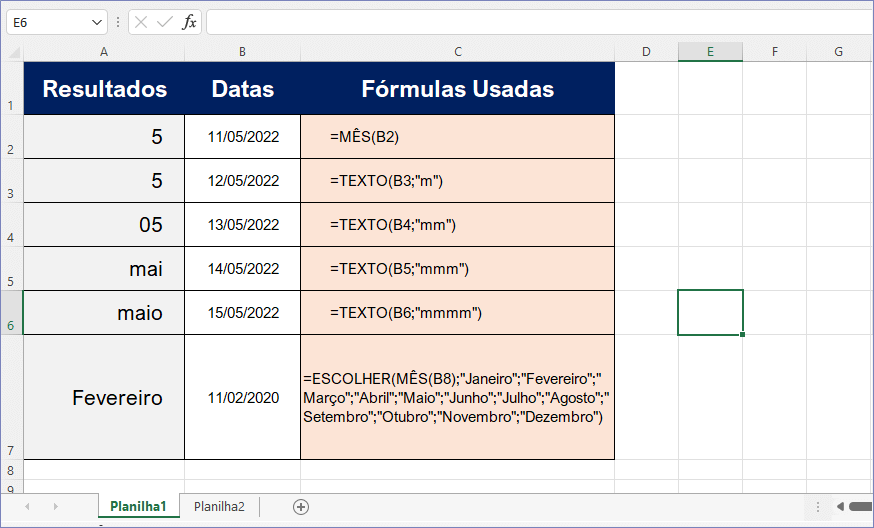 Como Converter A Data Para O Nome Do M S Na Planilha De Excel