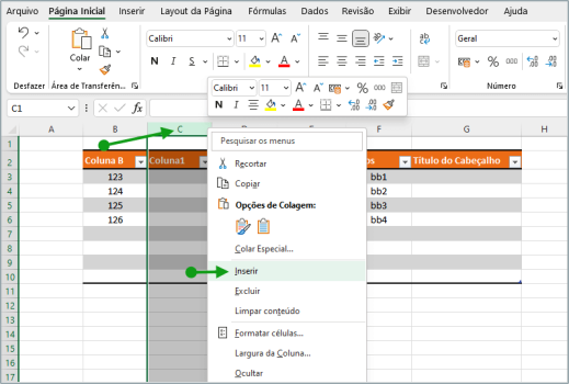 Como Adicionar Colunas E Expandir Uma Tabela No Excel Tudo Excel