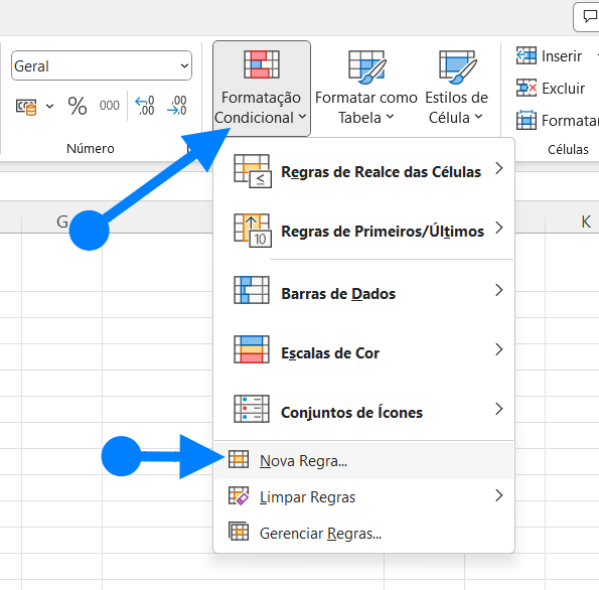 Destacar dados exclusivos em duas listas no Excel com PROCV