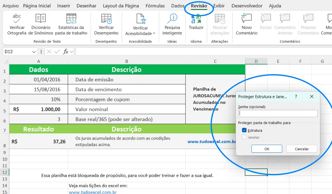 Proteger planilha ou pasta de trabalho