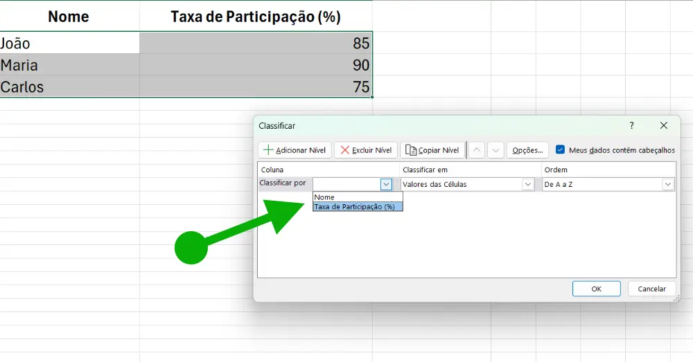 Classificar dados com o Copilot