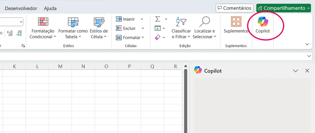 Passo a Passo para Ativar o Copilot no Excel